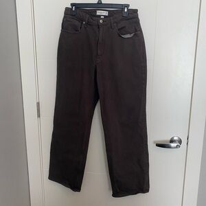 Abercrombie Curve Dark Brown Jeans